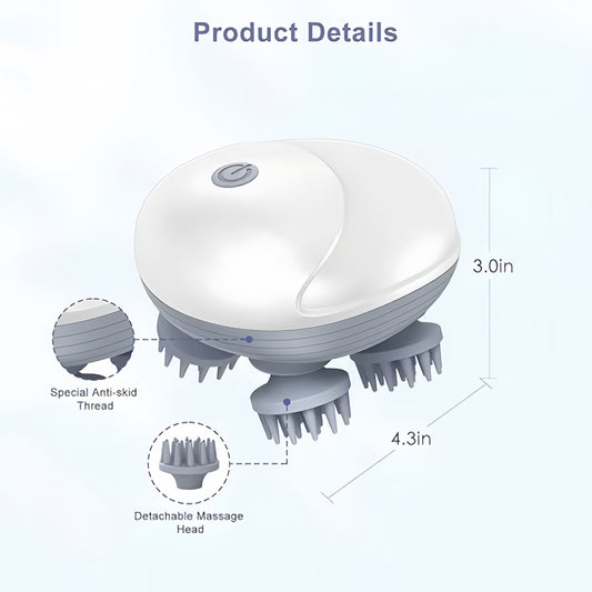 ✨ Rechargeable Scalp Massager™ – Deep Relaxation & Healthy Hair Care 💆♂️💆♀️